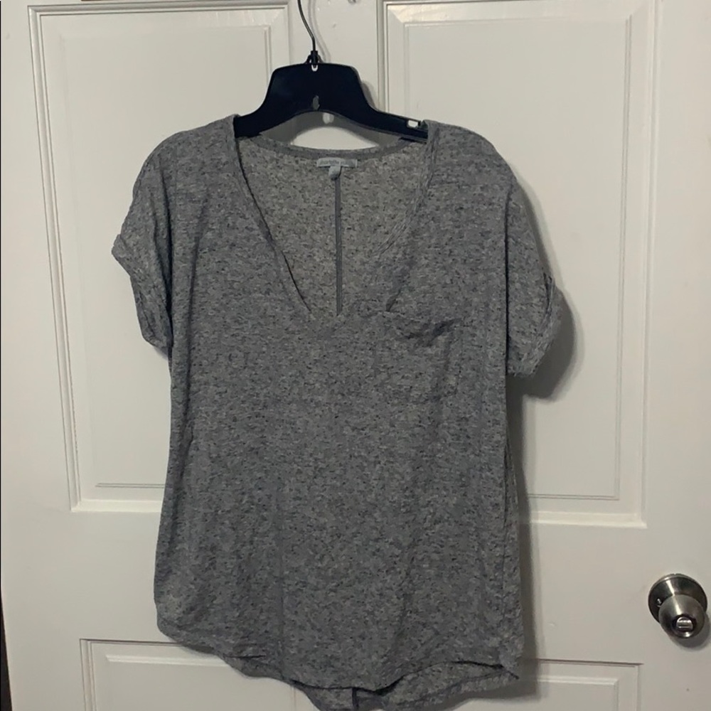 Grey V neck